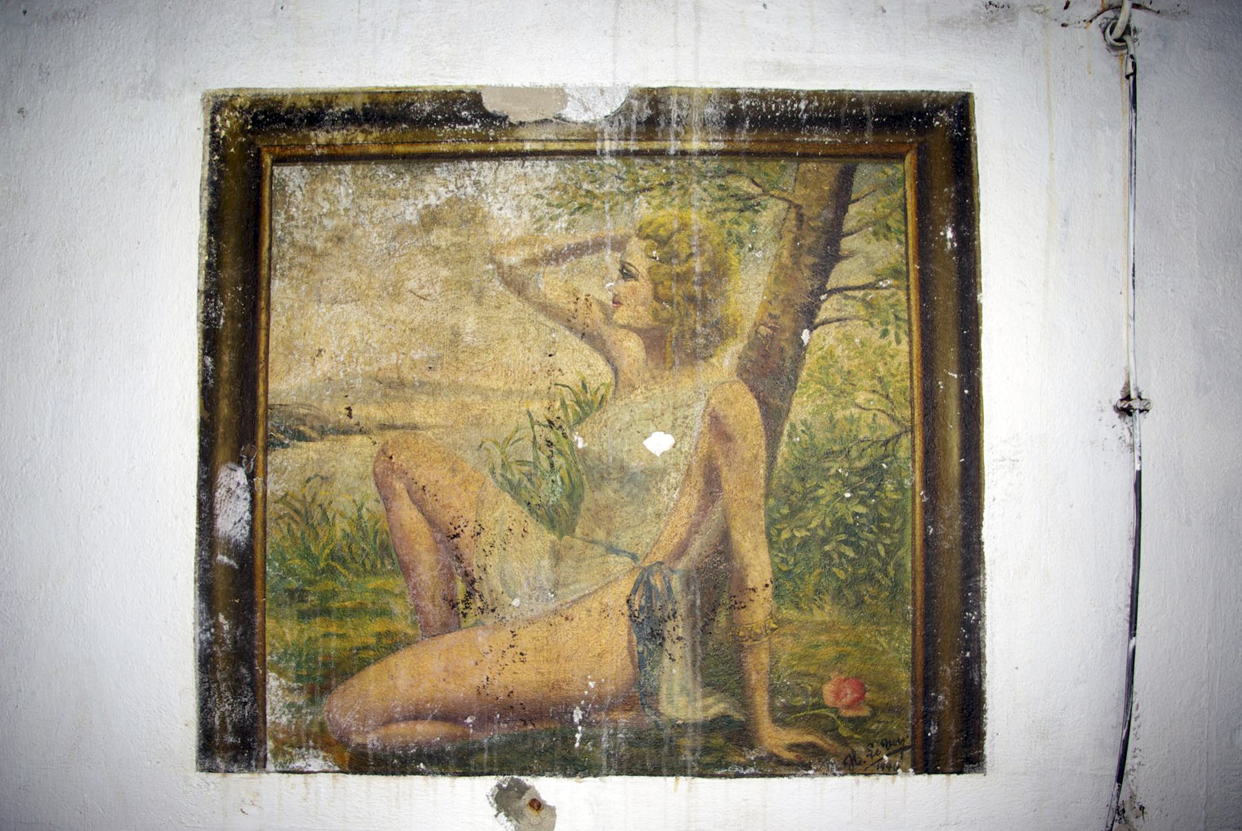 Ligne Maginot - ROCHONVILLERS - A8 - (Ouvrage d'artillerie) - Bloc 5
Peinture murale. - Frédéric Lisch