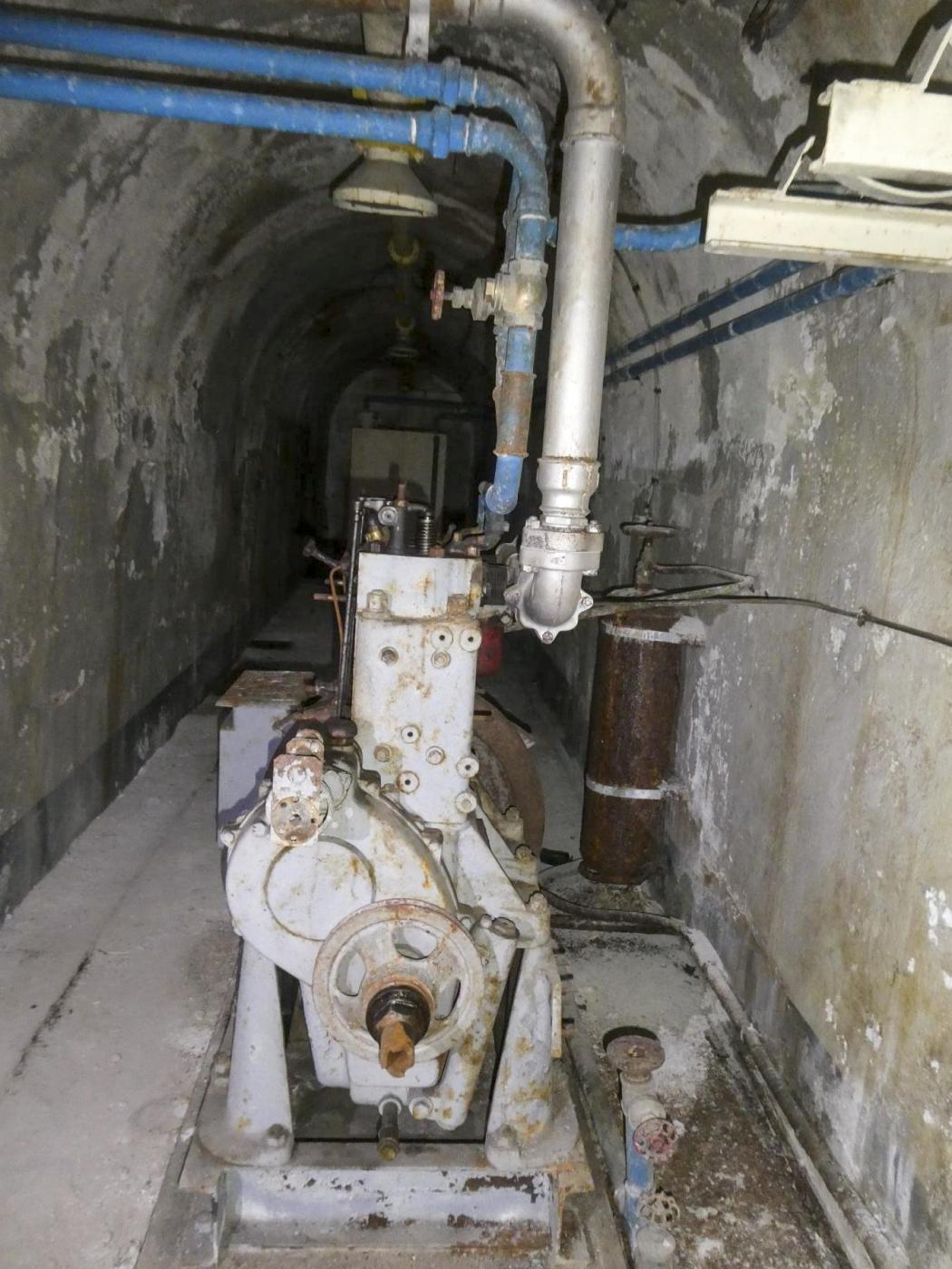 Ligne Maginot - COL DE GARDE (G) - EO10 - (Abri actif) - L'usine électrique
Groupe électrogène à moteur Baudouin BD2 de 24 CV - ELLENA Daniel - CUNY Philippe