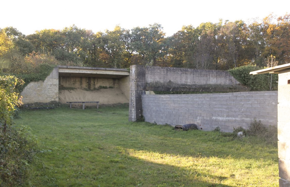 Ligne Maginot - TETING CAMP - (Stand de tir) - Le mur récepteur de tir
