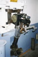 Ligne Maginot - SCHOENENBOURG - (Ouvrage d'artillerie) - Entrée munitions
Chambre de tir. 
Jumelage de mitrailleuses Reibel MAC 31 en place dans le créneau