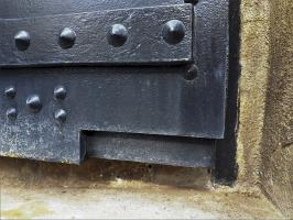Ligne Maginot - OBERROEDERN SUD - RIEFFEL - (Casemate d'infanterie - Double) - Porte blindée
Réservation permettant de fermer la porte avec la passerelle en place