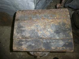 Ligne Maginot - HATTEN - O1 - (Observatoire d'artillerie) - Volet obturateur pour créneau de cloche GFM de type A en temps de paix