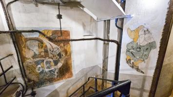 Ligne Maginot - SCHOENENBOURG - (Ouvrage d'artillerie) - Bloc 2
Peinture murale à l'étage 
