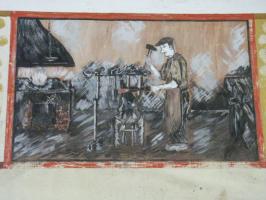 Ligne Maginot - LEMBACH - (Camp de sureté) - Peinture murale
Forgeron