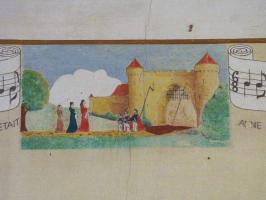 Ligne Maginot - LEMBACH - (Camp de sureté) - Peinture murale
Chanson 'Anne de Bretagne'