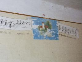 Ligne Maginot - LEMBACH - (Camp de sureté) - Peinture murale
Chanson 'Je me suis engagé pour l'amour d'une blonde'
