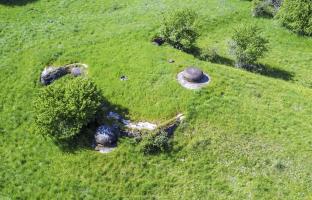 Ligne Maginot - FOUR A CHAUX - FAC - (Ouvrage d'artillerie) - Bloc 4
Vue aérienne d'ensemble