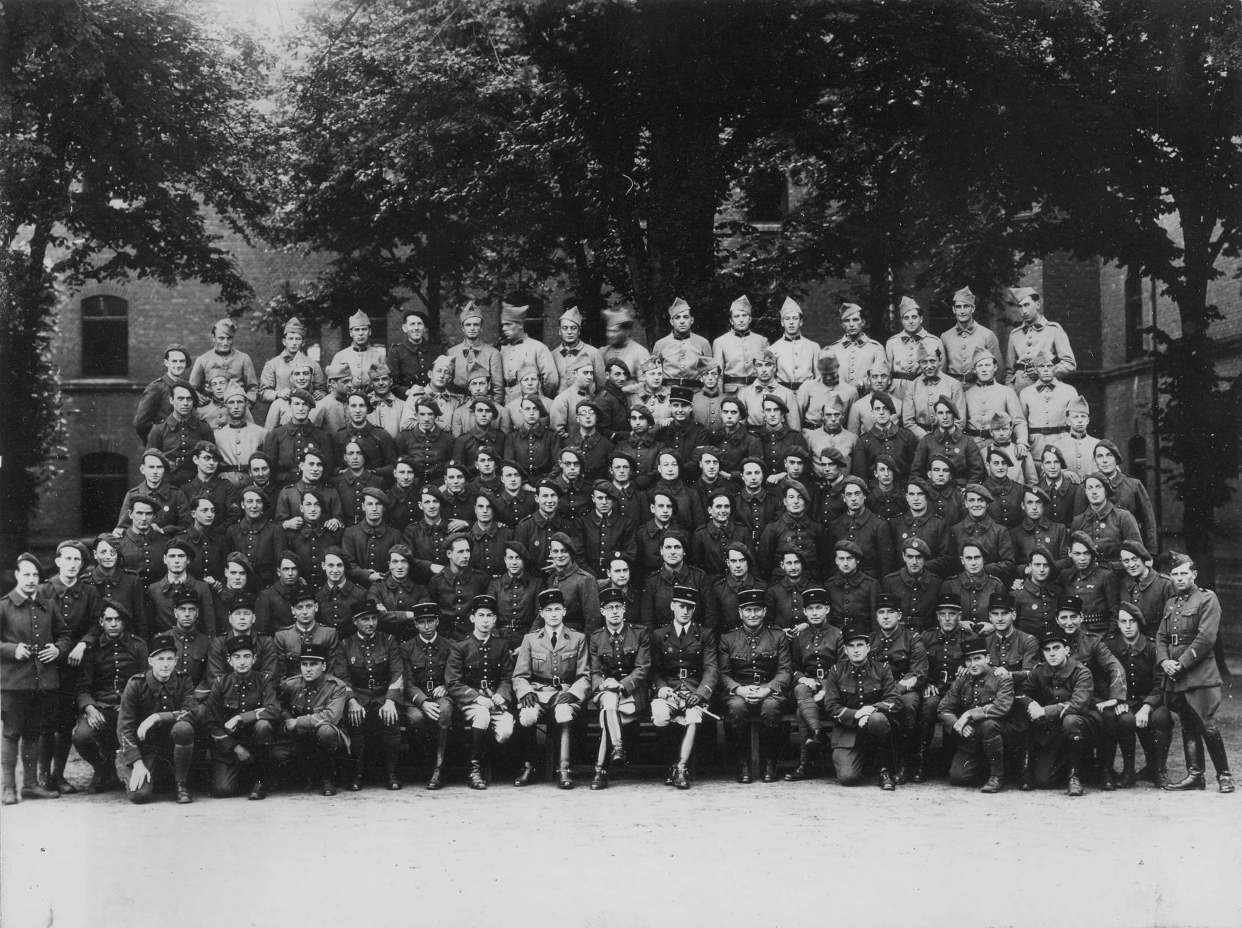 Ligne Maginot - 166° Régiment d'Artillerie de Position (166° RAP) - Morange quartier Bérot
La 4° batterie du 166° RAP en mai 1939
