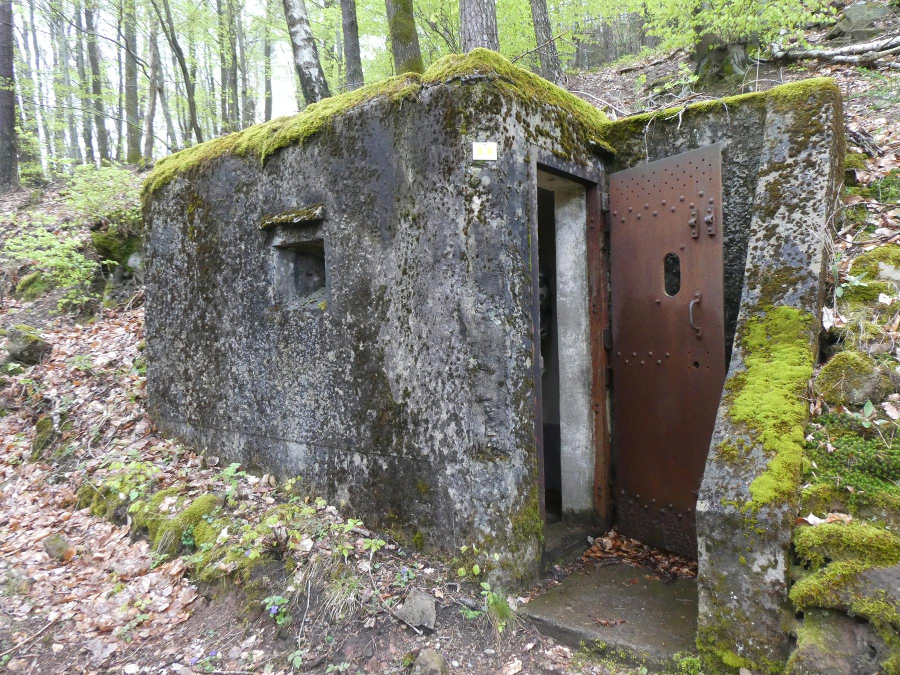 Ligne Maginot - FM78 - BETZENTHAL 5 - (Blockhaus pour arme infanterie) - Créneau latéral et entrée - ELLENA Daniel-CUNY Philippe