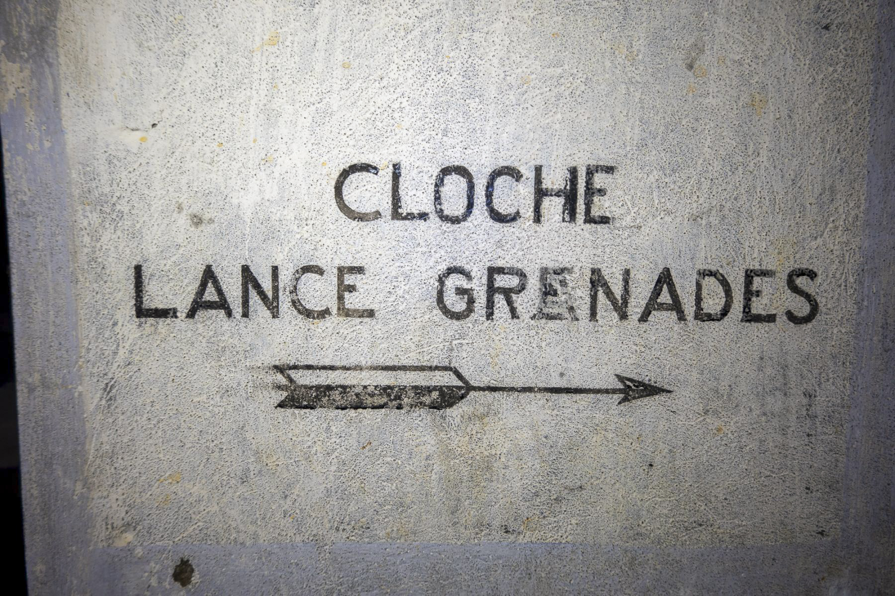 Ligne Maginot - ASCHBACH OUEST - (Casemate d'infanterie - Simple) - Inscription 'cloche lance grenades' - Michel Teiten