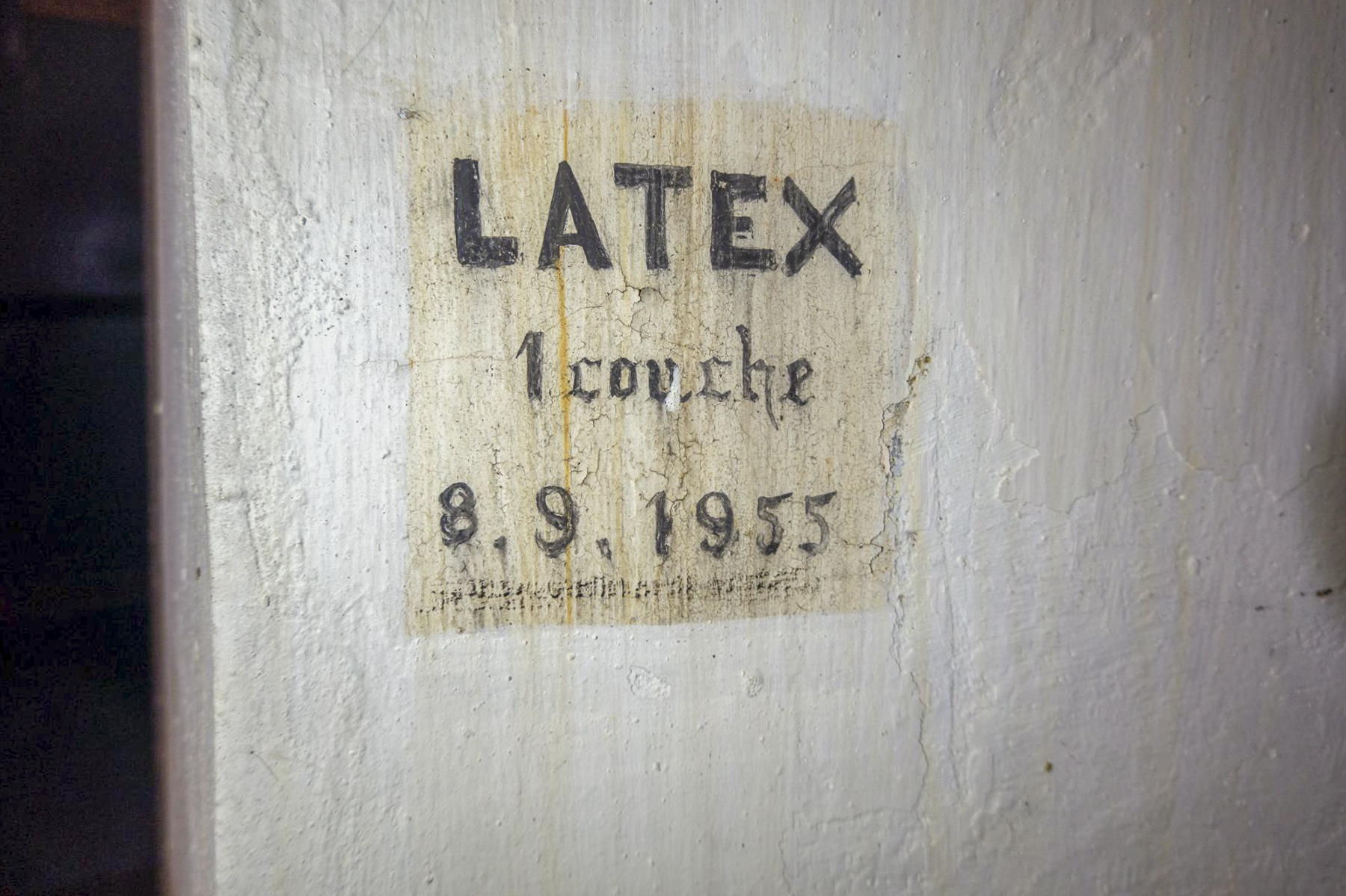 Ligne Maginot - SCHOENENBOURG - (Ouvrage d'artillerie) - Bloc 1
Marquage de peinture d'après-guerre - Michel Teiten