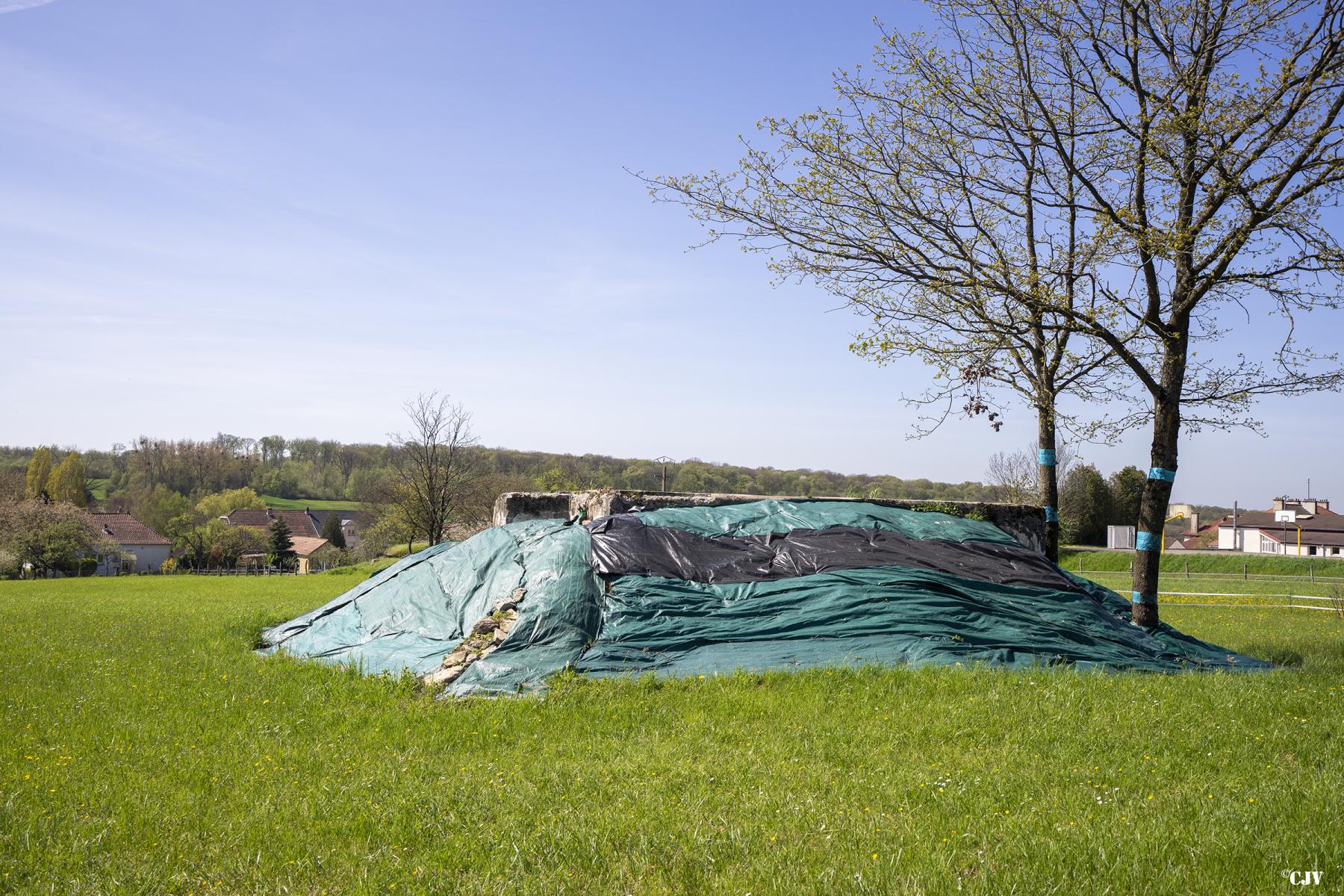 Ligne Maginot - CAMP DE ZIMMING 1 - (Blockhaus pour canon) - Le blockhaus est partiellement remblayé - Lia VERMEULEN