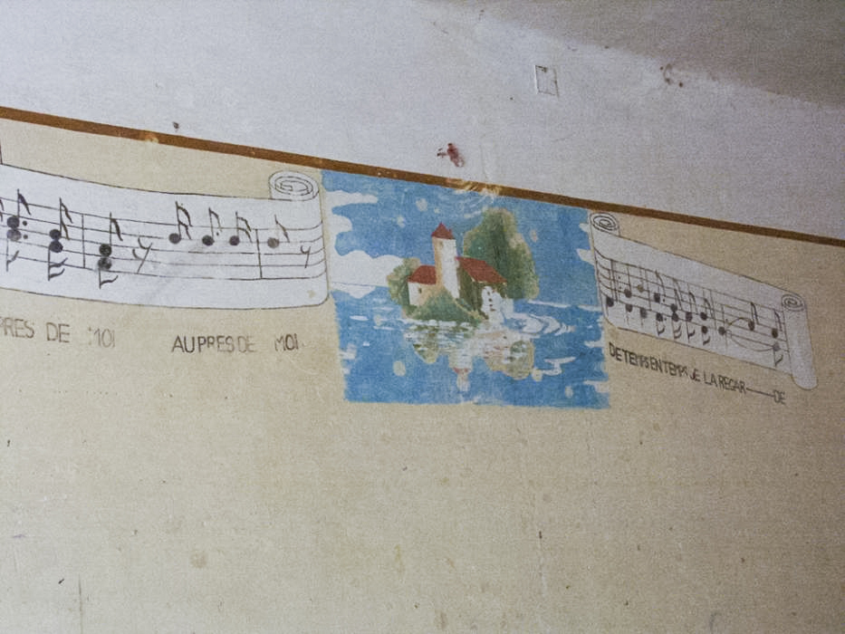 Ligne Maginot - LEMBACH - (Camp de sureté) - Peinture murale
Chanson 'Je me suis engagé pour l'amour d'une blonde'