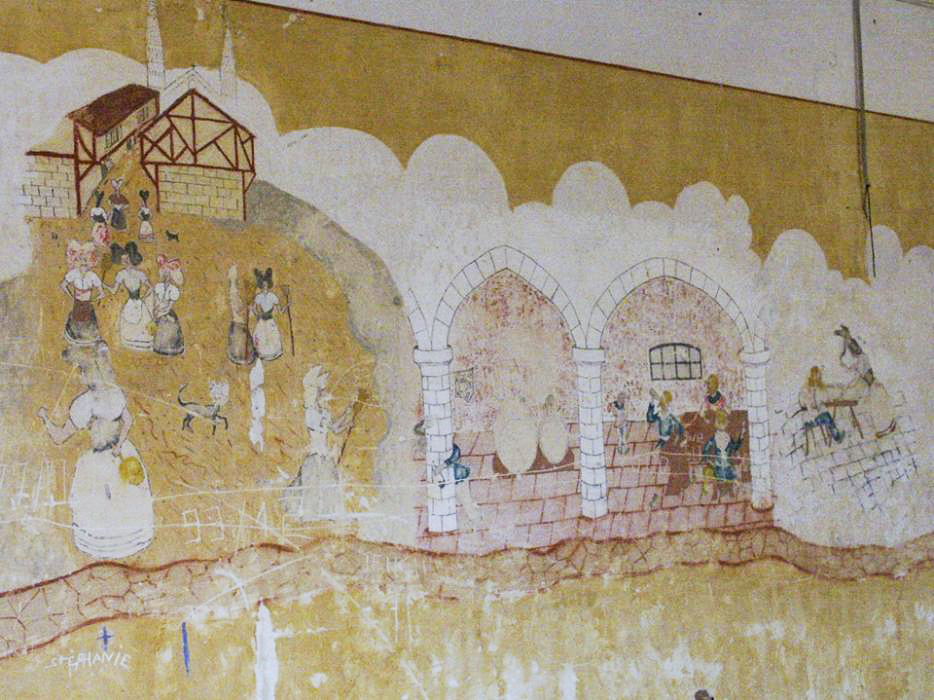 Ligne Maginot - LEMBACH - (Camp de sureté) - Fresque comique 'les alsaciennes'