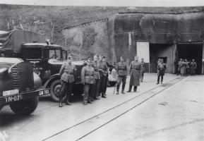 Ligne Maginot - SIMSERHOF - (Ouvrage d'artillerie) - L'entrée munitions de l'ouvrage sous l'occupation