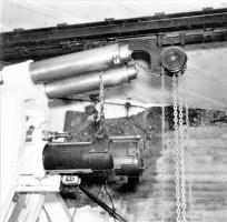 Ligne Maginot - Canon-obusier de 75 mm modèle 1932 sous casemate (75 32) - Ouvrage de Fermont bloc 4
Démontage du tube