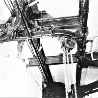 Ligne Maginot - FERMONT - A2 - (Ouvrage d'artillerie) - Bloc 4
Le monorail aérien Tourtelier pour le transport des munitions avec un palan Victory 1 tonne