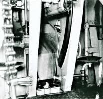 Ligne Maginot - Canon-obusier de 75 mm modèle 1932 sous casemate (75 32) - Ouvrage de Fermont bloc 4
Tringlerie et renvoi des reports de hausse