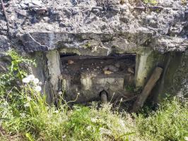 Ligne Maginot - TRAMBACH - (Blockhaus pour arme infanterie) - Vue interne du créneau