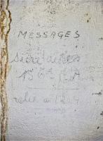 Ligne Maginot - REIMERSWILLER - (PC) - Inscription dans un local du PC 'Messages secrétaires 156° RAP relié à 1404'