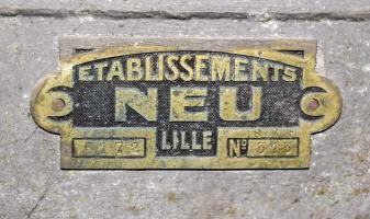 Ligne Maginot - 16/3 - KILSTETT - (Casemate d'infanterie - Double) - Plaque constructeur du ventilateur
