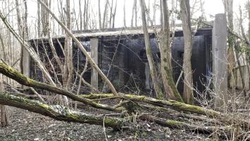 Ligne Maginot - SUNDHOUSE - (Stand de tir) - Vue sur les créneaux de la casemate d'exercice