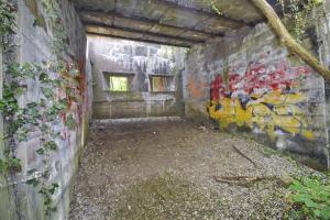 Ligne Maginot - SUNDHOUSE - (Stand de tir) - Arrière du pas de tir pour canon de campagne