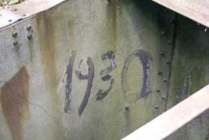 Ligne Maginot - CB48 - BOIS DE LA FANK - (Observatoire d'infanterie) - Inscription sur les parois de l'observatoire 