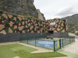 Ligne Maginot - RIMPLAS (RS) - (Ouvrage d'artillerie) - Le camouflage du mur repeint