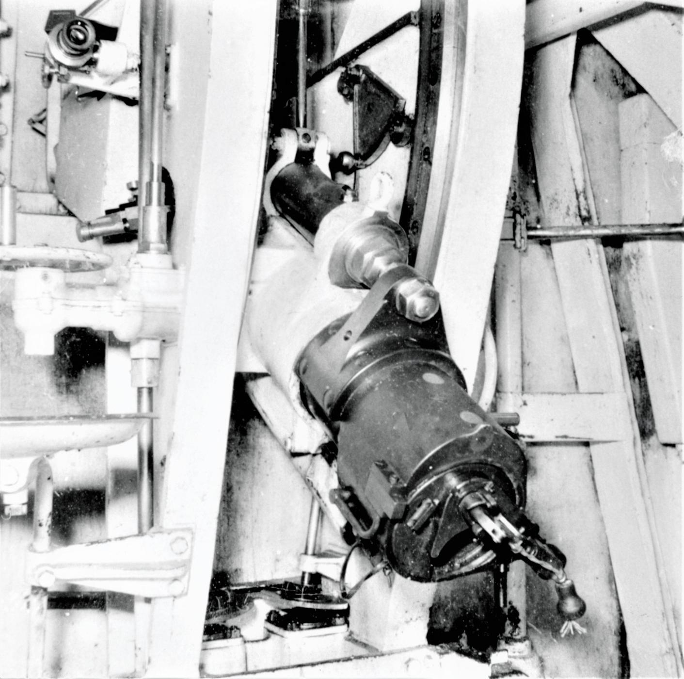 Ligne Maginot - Canon-obusier de 75 mm modèle 1932 sous casemate (75 32) - Ouvrage de Fermont bloc 4
Tube dotée d'une culasse Nordenfeld
Culasse fermée