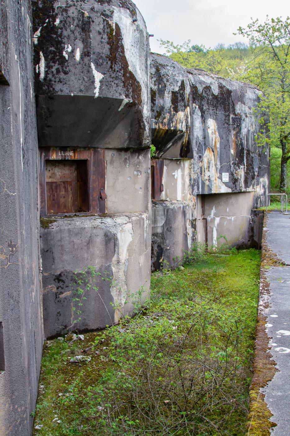 Ligne Maginot - HOCHWALD - (Ouvrage d'artillerie) - Bloc 12
Vue en enfilade du bloc et de son large fossé diamant - Michel Teiten
