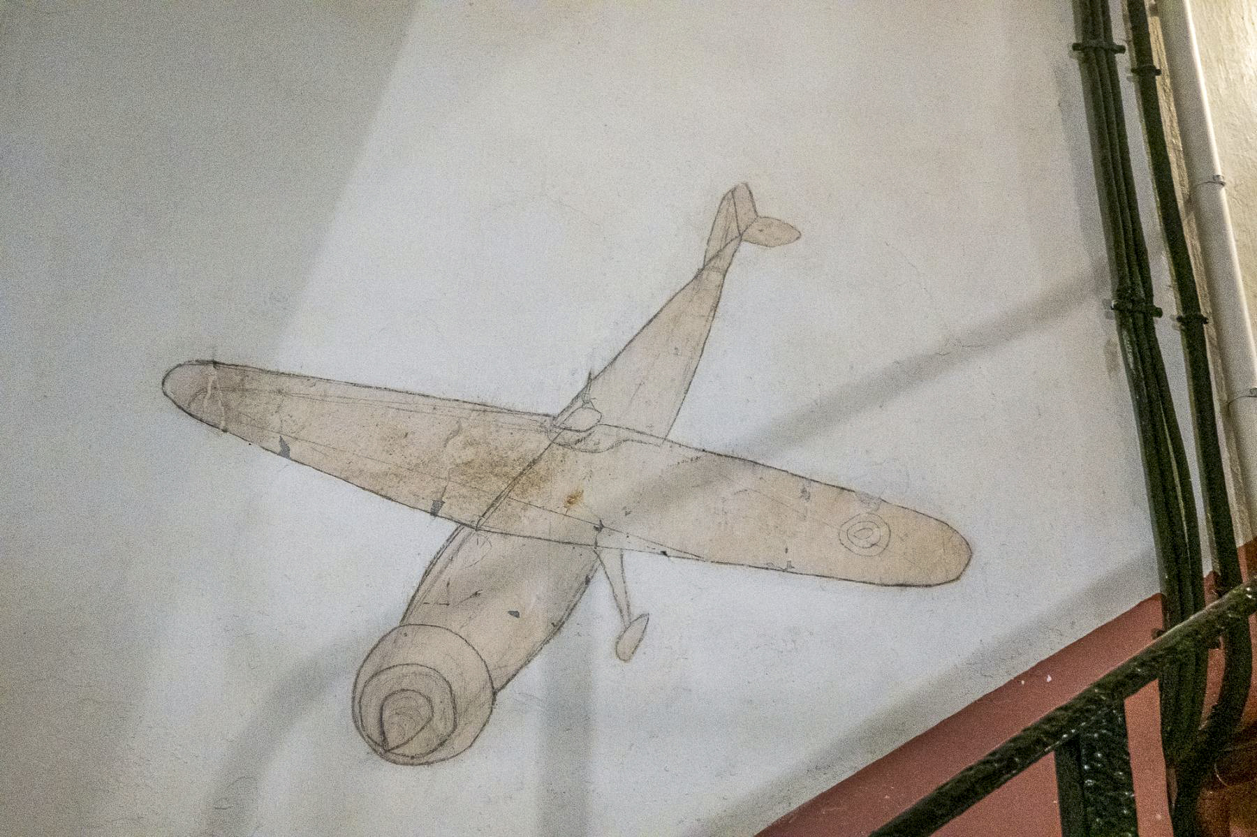 Ligne Maginot - SCHOENENBOURG - (Ouvrage d'artillerie) - Bloc 1
Peinture murale au pied du bloc - Michel Teiten