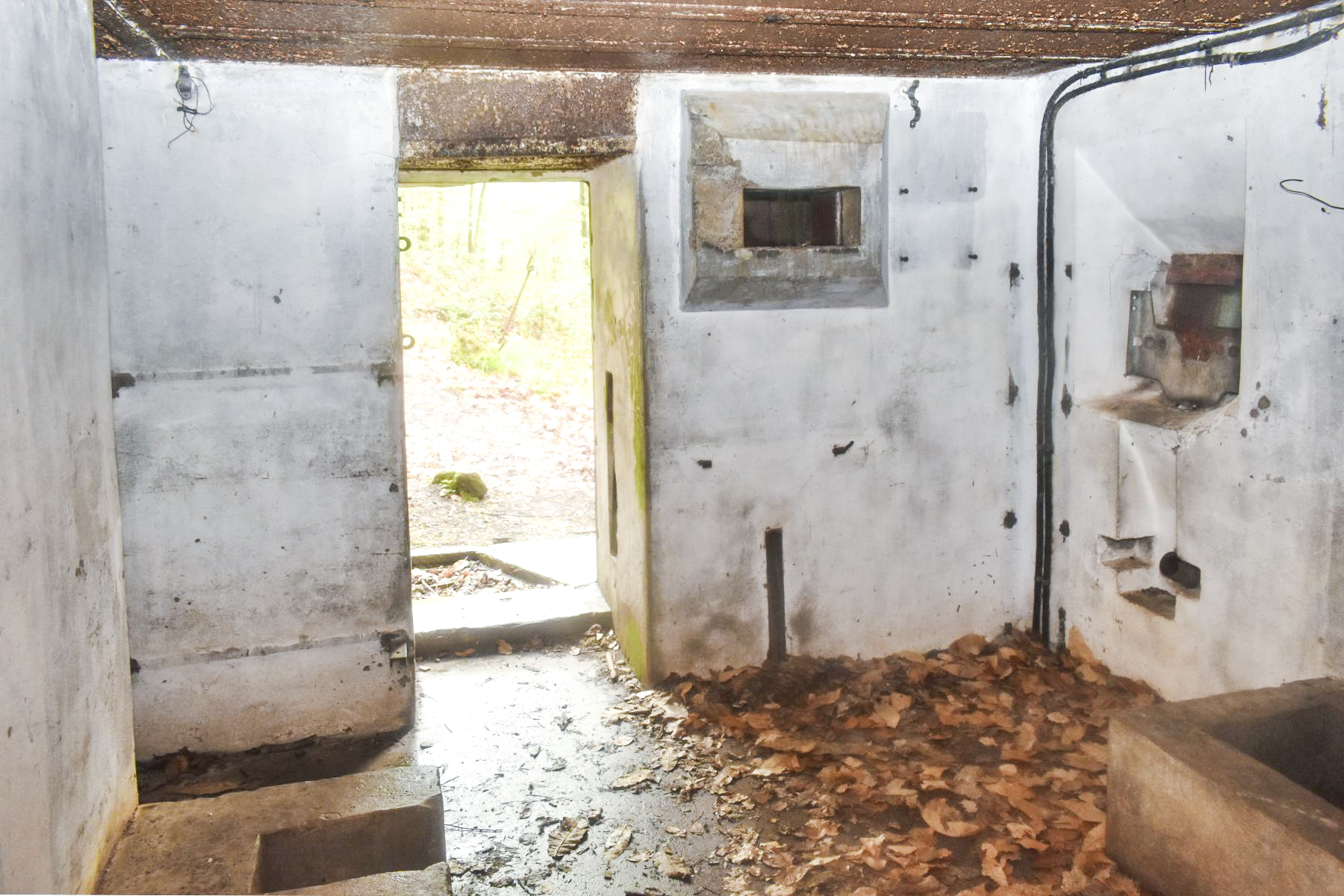 Ligne Maginot - GUNSTHAL COL OUEST - (Blockhaus pour arme infanterie) - Entrée du blockhaus avec prise d'air et créneau de défense - Daniel Froehly