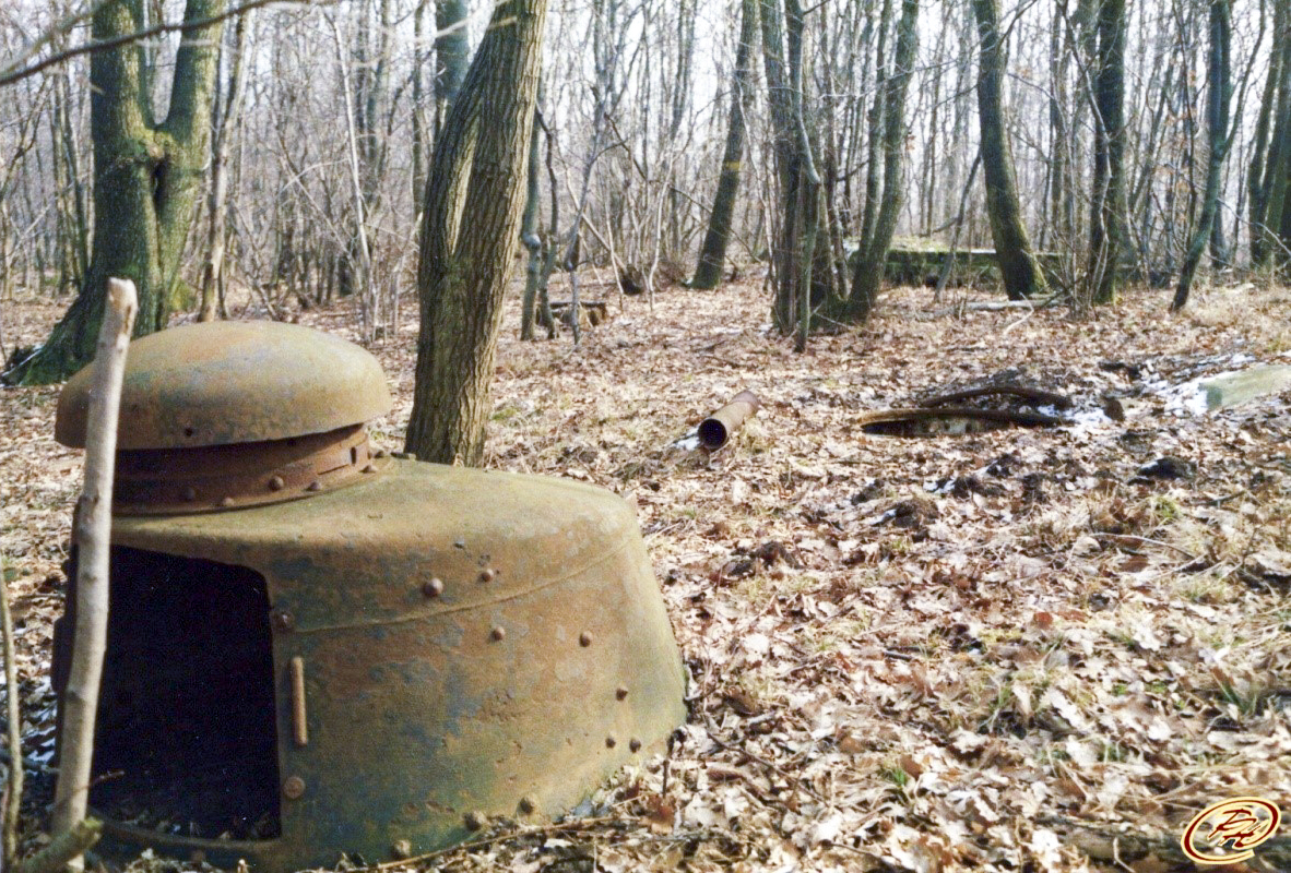 Ligne Maginot - TAUBRUNNENWALD 4 - FT - (Blockhaus pour arme infanterie) - En arrière plan puits de récupération des douilles et Taubrunnenwald 5 - Paul HARY