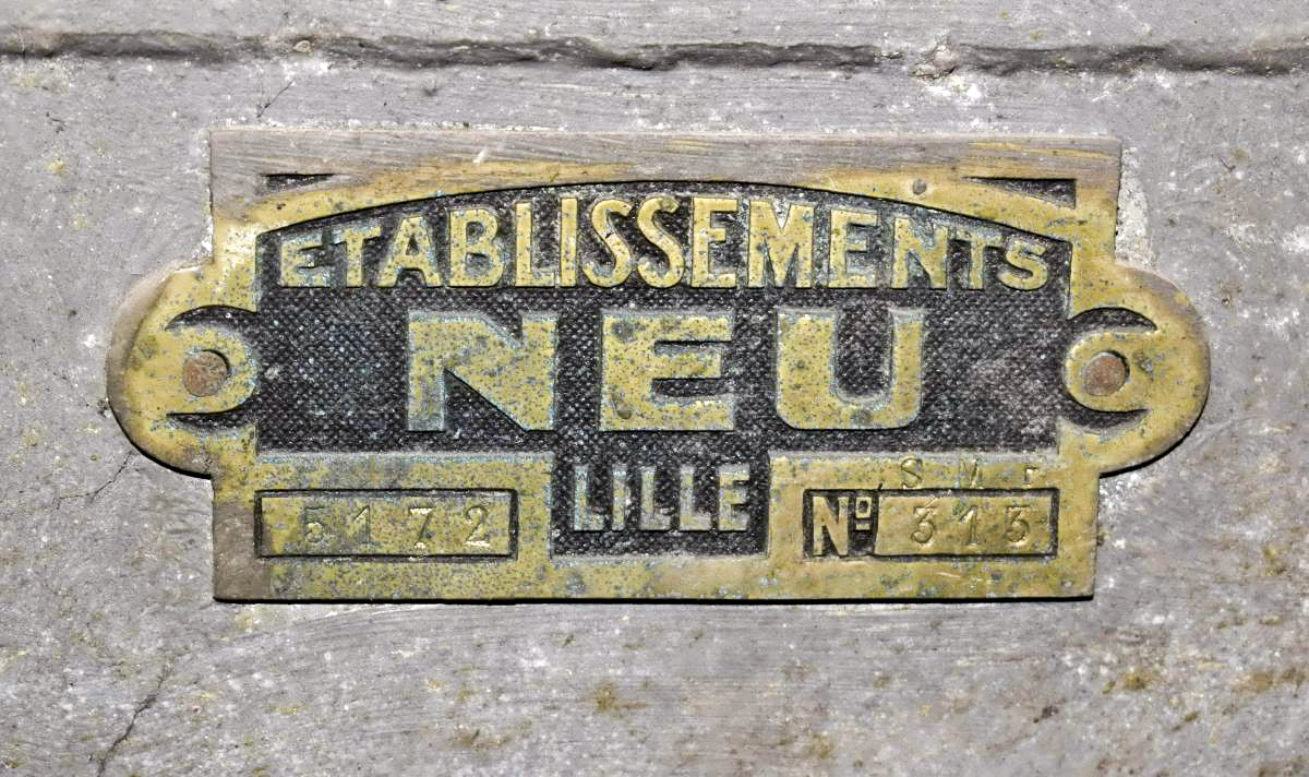 Ligne Maginot - 16/3 - KILSTETT - (Casemate d'infanterie - Double) - Plaque constructeur du ventilateur