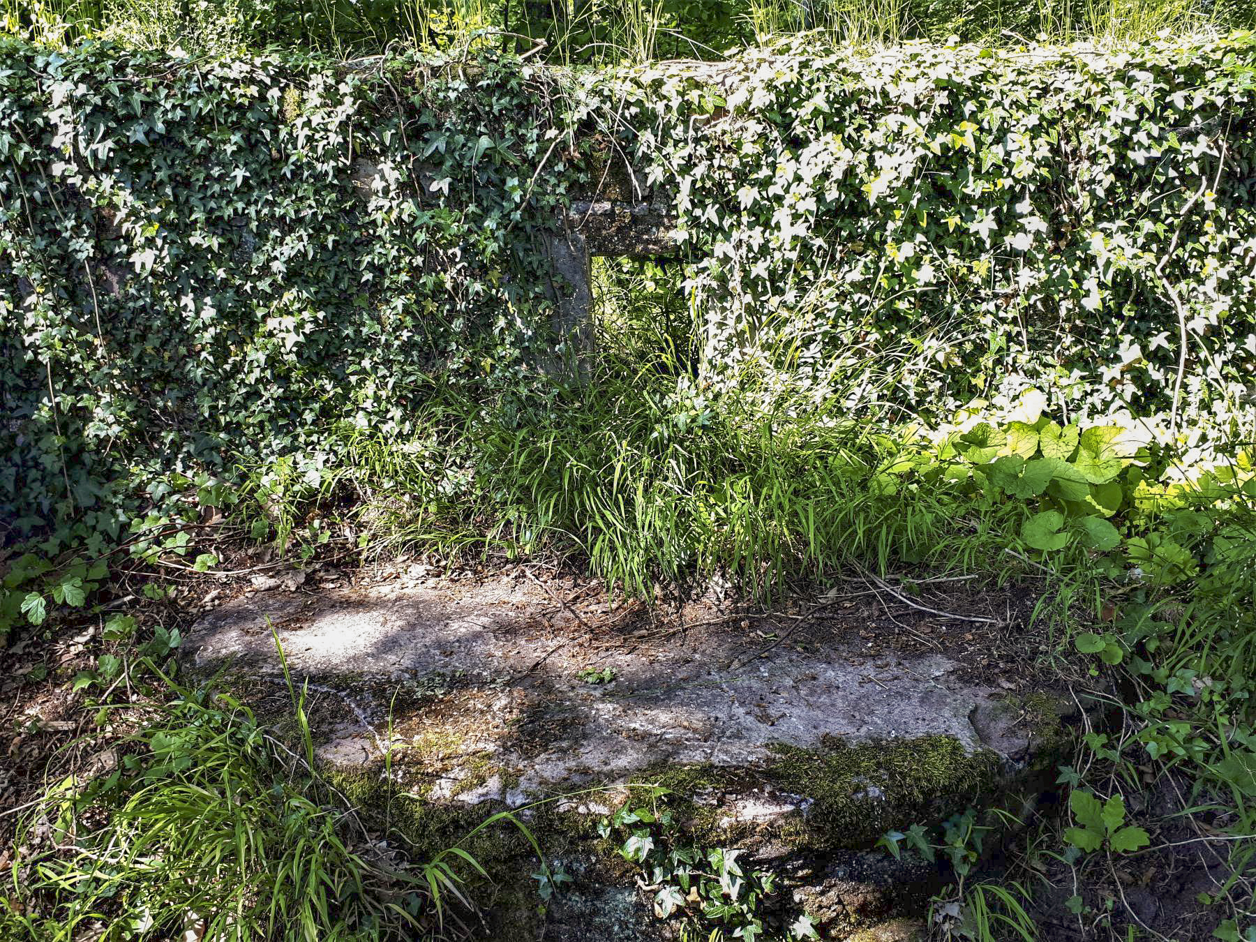 Ligne Maginot - CHATEAU NEUF 3 - (Blockhaus pour arme infanterie) - Le créneau et sa tablette bétonnée - Gregory Fuchs