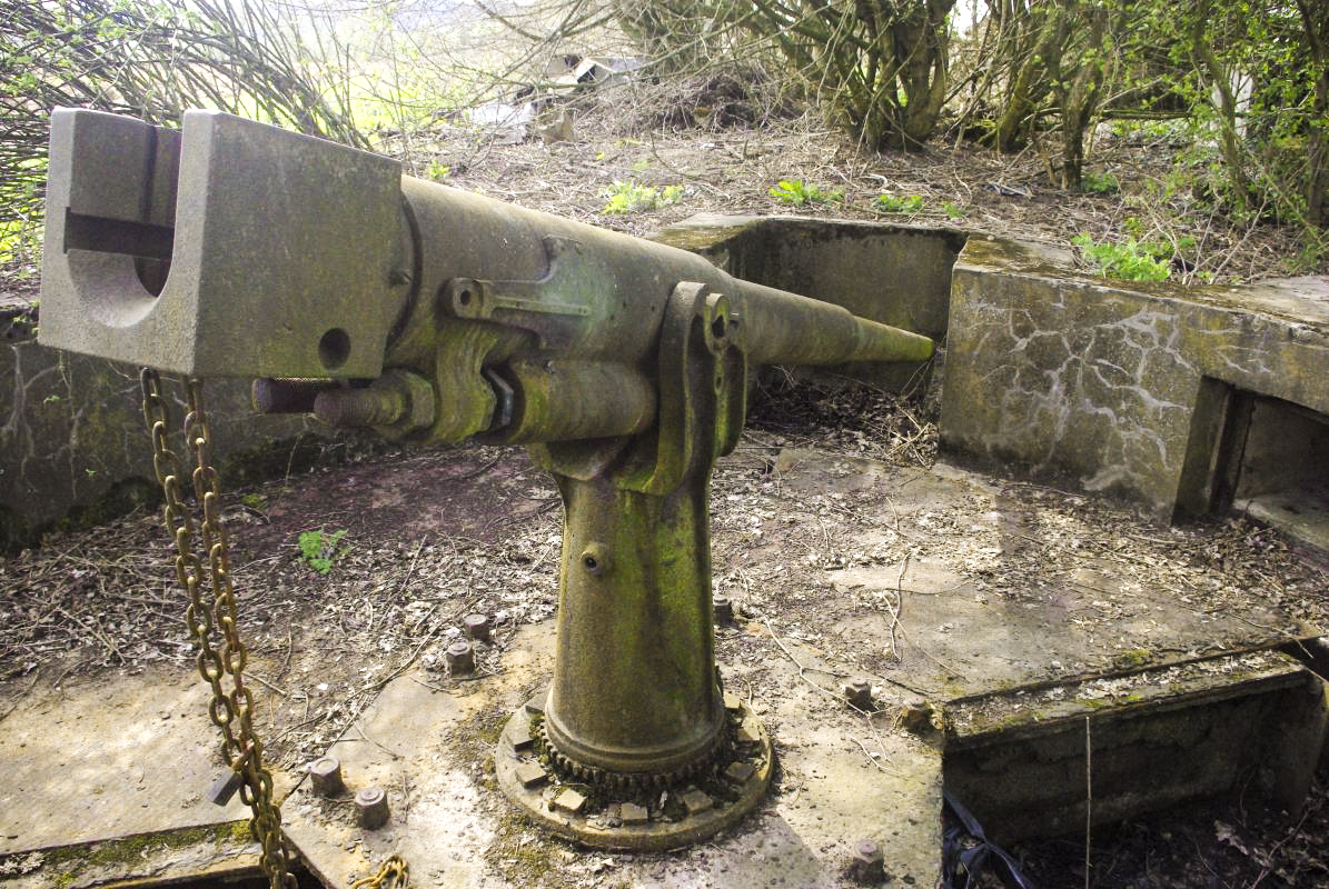 Ligne Maginot - BC3 - BRECKLANGE - (Cuve pour canon) - Canon de 65 modèle 1902 utilisé en arme antichar