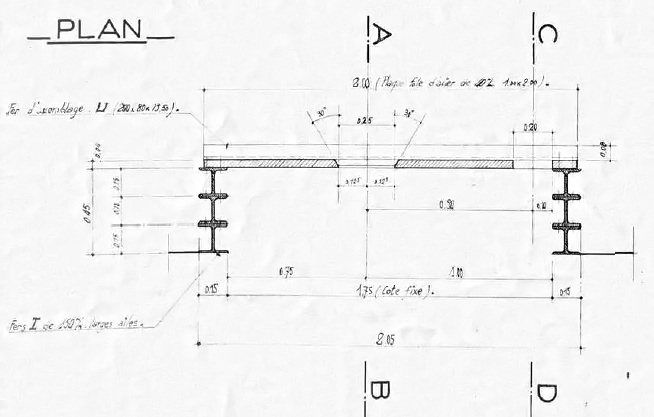 Embrasure Hotchkiss SFAM - Plan de la niche