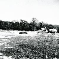 Ligne Maginot - HACKENBERG - A19 - (Ouvrage d'artillerie) - Vue du bloc 10 avec la tourelle de mortiers de 81 mm 