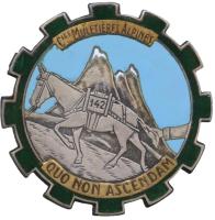 Ligne Maginot - 142/54 Compagnie muletière - Insigne de la 142° Compagnie muletière (142/54)
Secteur Fortifié de Savoie