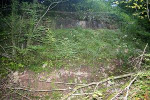 Ligne Maginot - BILLIG - A18 - (Ouvrage d'artillerie) - Bloc 1
Le bloc disparait complètement sous les remblais