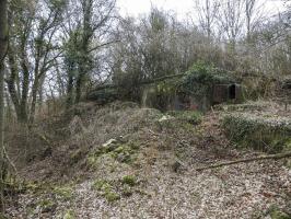 Ligne Maginot - BILLIG - A18 - (Ouvrage d'artillerie) - Bloc 1
La façade du bloc remblayée