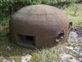 Ligne Maginot - BILLIG - A18 - (Ouvrage d'artillerie) - Bloc 4
Impacts sur la cloche GFM.