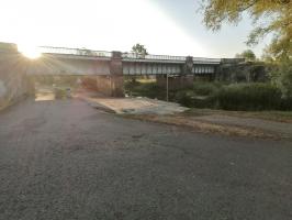 Ligne Maginot - SARRALBE (BARRAGE DE) - (Inondation défensive) - Vue coté amont de l'Albe de l'emplacement du barrage.