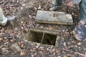 Ligne Maginot - FERME CHAPPY - A1 - (Ouvrage d'infanterie) - La sortie de l'égout visitable situé a +/- 300 mètres de l'ouvrage