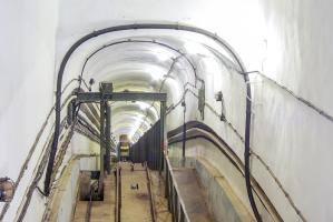Ligne Maginot - FOUR A CHAUX - FAC - (Ouvrage d'artillerie) - Le plan incliné vu depuis la recette supérieure.