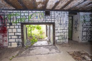 Ligne Maginot - CHATEAU L'ABBAYE - (Casemate d'infanterie - Double) - Les entrées