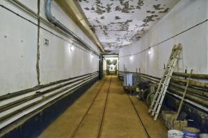 Ligne Maginot - GALGENBERG - A15 - (Ouvrage d'artillerie) - Entrée munitions
La gare du hall intérieur