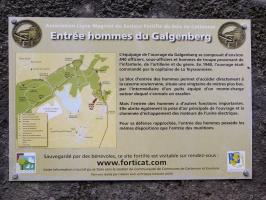 Ligne Maginot - GALGENBERG - A15 - (Ouvrage d'artillerie) -   Panneau explicatif sur l'entrée des hommes