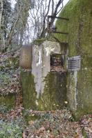 Ligne Maginot - GALGENBERG - A15 - (Ouvrage d'artillerie) - Bloc 1
Support béton du projecteur et le support de l'antenne.